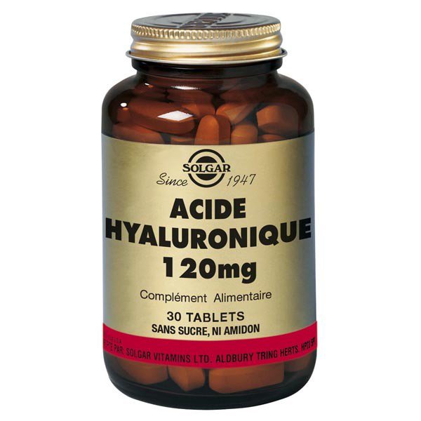 Solgar Acide Hyaluronique 120mg - 30 comprimés